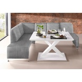 exxpo - sofa fashion Intenso 157 x 91 x 244 cm Microfaser langer Schenkel rechts hellgrau