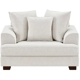 Soho Sessel Franka Flachgewebe 136 x 87 x 103 cm Weiß mit Kissen