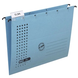 ELBA Schreibmappe Elba 100552083 Hängemappe chic – Karton (RC), 230 g/qm, A4, blau blau