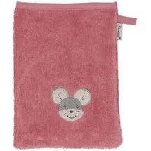 Sterntaler Baby Mädchen Waschhandschuh Baby GOTS 3-er Pack Waschhandschuhe Mabel - Waschlappen Kinder, Babywaschlappen, mit Mausmotiv - Bio - rosa