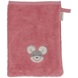 Sterntaler Baby Mädchen Waschhandschuh Baby GOTS 3-er Pack Waschhandschuhe Mabel - Waschlappen Kinder, Babywaschlappen, mit Mausmotiv - Bio - rosa