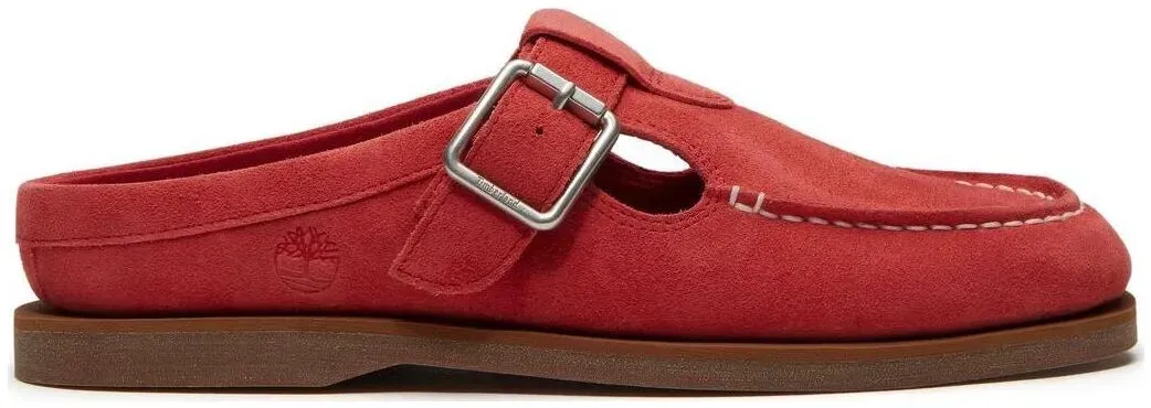 Timberland Womens Clog Shoe md red suede 9 Wide Fit