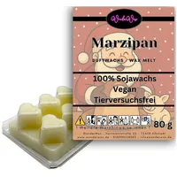 WonderWax Duftwachs WonderWax® Duftwachs Weihnachten 6 Herzen (Marzipan), Duftrichtung: Mandel & Marzipan