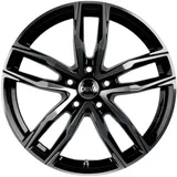 DBV Vienna II schwarz glänzend front poliert Alufelge 19 Zoll ET45 5x114,3 ML71.6