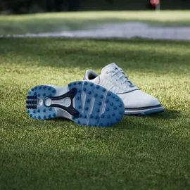 adidas MC70 SPIKELESS GOLFSCHUH - cloud white/collegiate navy/lucid ray blue 39 1/3