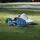 adidas MC70 SPIKELESS GOLFSCHUH - cloud white/collegiate navy/lucid ray blue 39 1/3