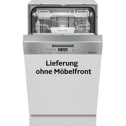 MIELE teilintegrierbarer Geschirrspüler "G 5540 SCi SL Active", E (A-G), silber (silberfarben), B:45cm H:81cm T:57cm, Geschirrspüler