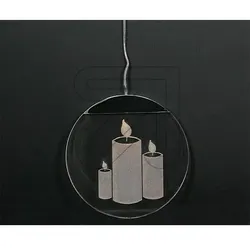 LED Acrylglastaler Kerzen 76102