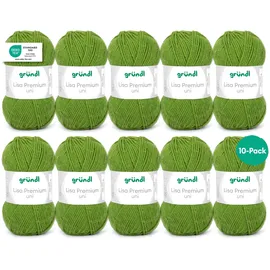 Gründl Strickgarn 10 Knäuel Maigrün 50 g