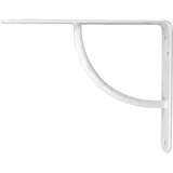 Regalkonsole Regalwinkel Garderobenkonsole Regalträger Regalhalter Bücherregal 150mm (Weiß)