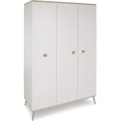 WIMEX Kleiderschrank Billund 125 x 202 cm Dekor Weiß