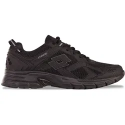 Sneaker LOTTO, Gr. 46, schwarz, Synthetik, Kunstfaser, unifarben, sportlich, Schuhe, - in angesagtem 2000er Look