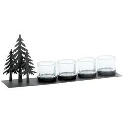 Eisenwindlicht Tanne weihnachtlich H 20 cm 10x 40 cm