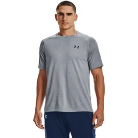 Under Armour Tech 2.0 Trainingsshirt Herren 036 steel light heather/black XS
