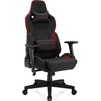 SENSE7 Gaming Stuhl Armlehne Einteiliger Stahlrahmen Einstellbarer Neigungswinkel schwarz-rot