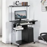 Schreibtisch Computertisch Bürotisch Arbeitstisch PC Tisch Laptoptisch rollbar