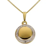 FIRETTI Kettenanhänger Schmuck Geschenk Gold 333 Weiß