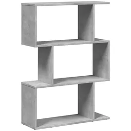 vidaXL Bücherregal 3 Fächer 70 x 24 x 97 cm Grau