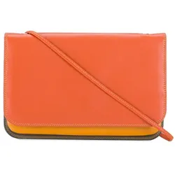 Mywalit Travel Clutch Geldbörse Leder 19 cm  orange