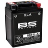 300759 BB14L-A2 AGM SLA Motorrad Batterie, Schwarz