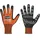 strongHand Stronghand, Handschuhe TIGER TOUCH Gr.10 orange/schwarz 92% PA/8% Elastan,Nitrilschaum