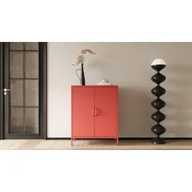 Jan Nowak Kommode Vito 80 x 101,5 x 40 cm Rot