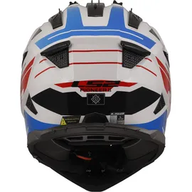 LS2 MX702 Pioneer II Namib Endurohelm - weiß-blau-rot - S