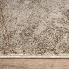 Paco Home Teppich Wohnzimmer Kurzflor, Blätter Floral Regenbogen Geometrisch Grösse 200x290 cm - beige,