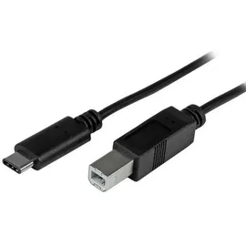 Startech USB-C auf USB-B 2 m Schwarz