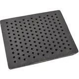SEZAM Gussrost mit Löchern Ofenrost Ascherost Gußrost Kaminrost passend Kaminofen Tafelrost Rost Ofengitter Feuerrost Kohlerost Eckrost verschiedene Abmessungen (27,5 x 22,5 cm)