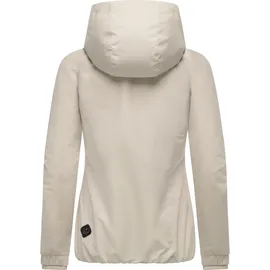 Ragwear wasserdichte und atmungsaktive Damen Übergangsjacke leichte kurze Funktionsjacke mit Kapuze Dizzie Tech YOUMODO Bone025 Gr. M - M