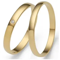 Firetti Trauring Schmuck Geschenk Gold Hochzeit Ehering Trauring "LIEBE", Made in Germany, wahlweise mit oder ohne Brillant gelb|goldfarben 60