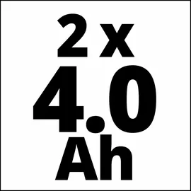 Einhell Power X Change 18 V 2 x 4,0 Ah 4511489