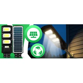 Retoo Solar-Straßenlampe mit Dämmerungssensor LED PILOT 240 W