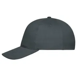 5 Panel Cap Bio Baumwolle MB6237, graphit, Einheitsgröße - graphit