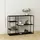 [en.casa] Standregal Isojoki 120x35x87,5 cm, Metall Schwarz matt
