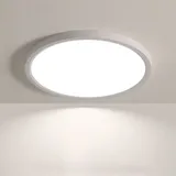 JDONG Deckenlampe LED Deckenleuchte Ø30CM Rund 24W Deckenleuchten flach 4000K Neutralweiß Badlampe Decke Küchenlampen Ultra Dünn 2.5CM Ideal für Woh...