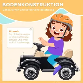 aiyaplay Rutschauto, Kinderfahrzeug, Rutscherfahrzeug mit Stauraum, Kippschutz Rutscher für 18-48 Monaten Kinder, Schwarz