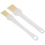Zenker 2-teiliges Backpinsel-Set, ergonomisch & praktisch, perfekt für Glasuren und Fett, einfach zu reinigen, mit Aufhängeösen - Made in Germany, Braun, 13.74" + 13.74"