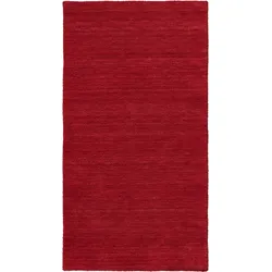 Wollteppich DEKOWE "Lindsay", rot, B:200cm H:12mm L:290cm, Wolle, Teppiche, Handweb Teppich, Kurzflor, reine Wolle, handgewebt