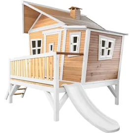 Axi Spielhaus Emma braun/weiß  mit Rutsche weiß A030.108.91