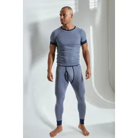 CLIPPER Lange Unterhose Packung, 2 Stk., modische Optik: Jeans meliert, tolle Qualität, Gr. 4 - 2 Stk., marine, , 303468-4 2 Stk.