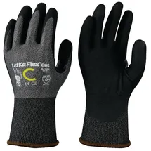 Leipold Schnittschutzhandschuhe LeiKaFlex® CUT RL 1636 Gr.10 grau/schwarz EN 388 PSA II