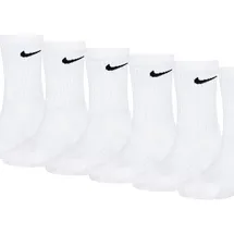 Nike Jungen Df Perf Basic Crew Socken, White, 4/5 Jahre - 4-5 Jahre