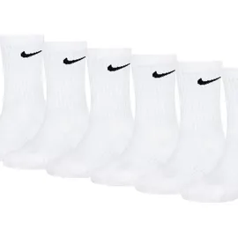 Nike Jungen Df Perf Basic Crew Socken, White, 4/5 Jahre - 4-5 Jahre