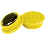 Nobo Magnete für magnetisches Whiteboards, 10 Stück, 24 mm, Gelb, 1915295