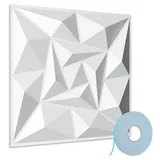 3D Wandpaneele Weiß 30*30cm Wirbel Struktur PVC Selbstklebende Innen Wandverkleidung
