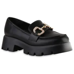 Damen Plateauschuhe in Schwarz