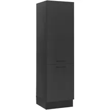 BASIC by Balculina Kühlumbauschrank Turin 60 x 57 x 211 cm Schwarz