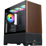 XIGMATEK Endorphin WD Schwarz EATX ARGB Tempered Glass Holzfront
